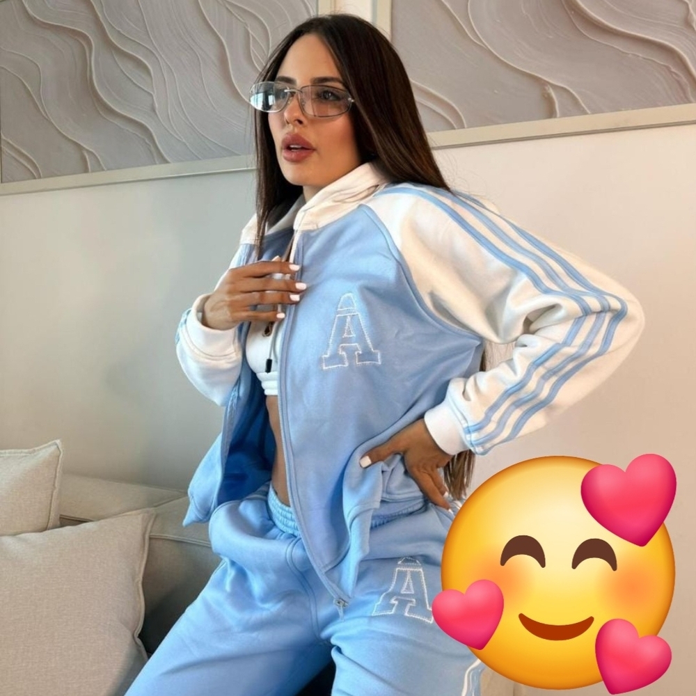 Women's Blue and White Tracksuit